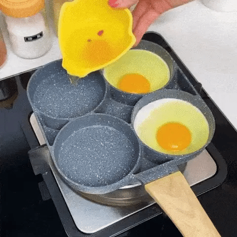 MasterCOOK™  Sartén antiadherente 4 espacio para ahorra tiempo