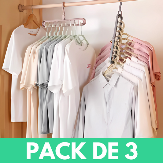 Pack de 3 Colgadores de poleras